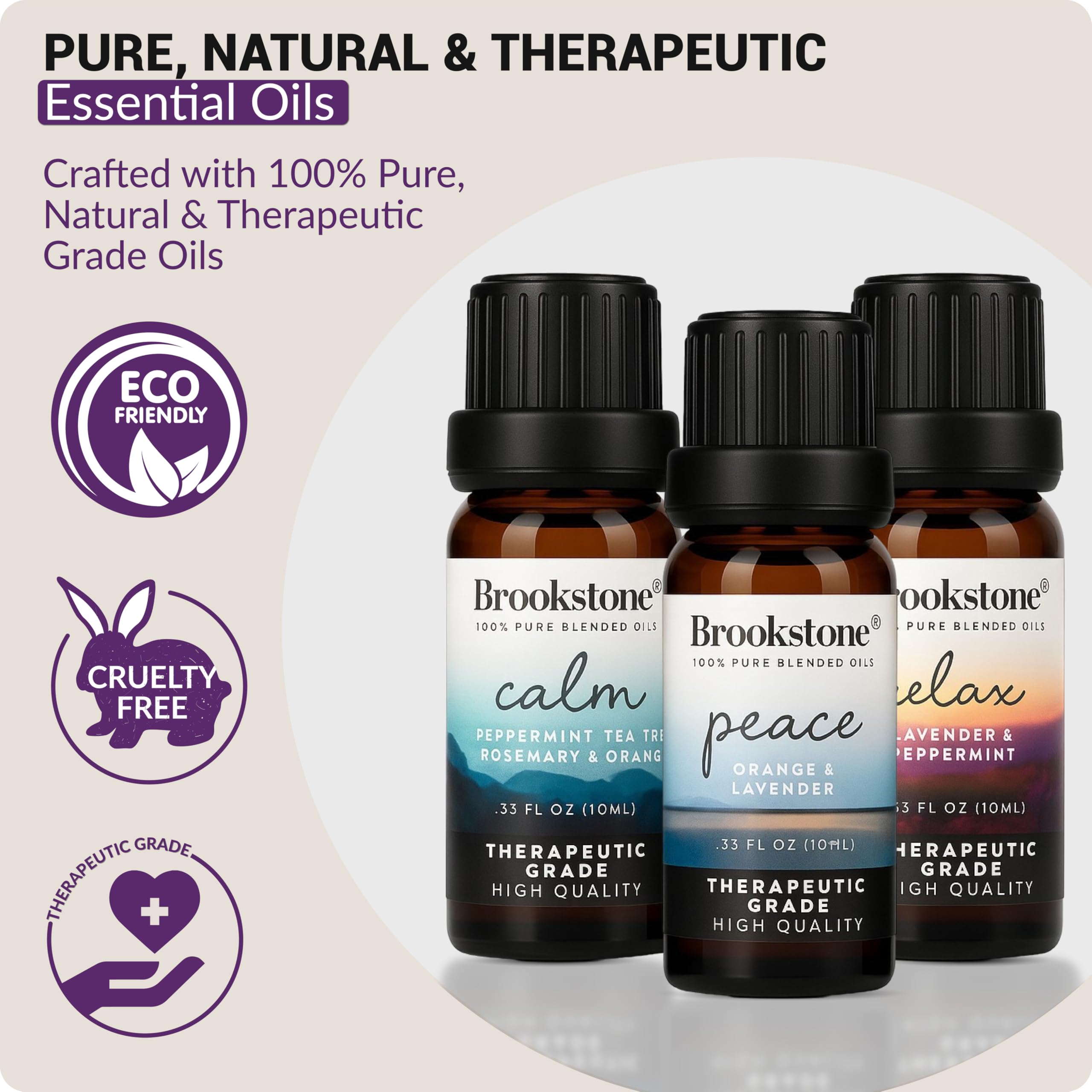 Brookstone Sleep pillow mist idea using Relax, Calm or Peace oils