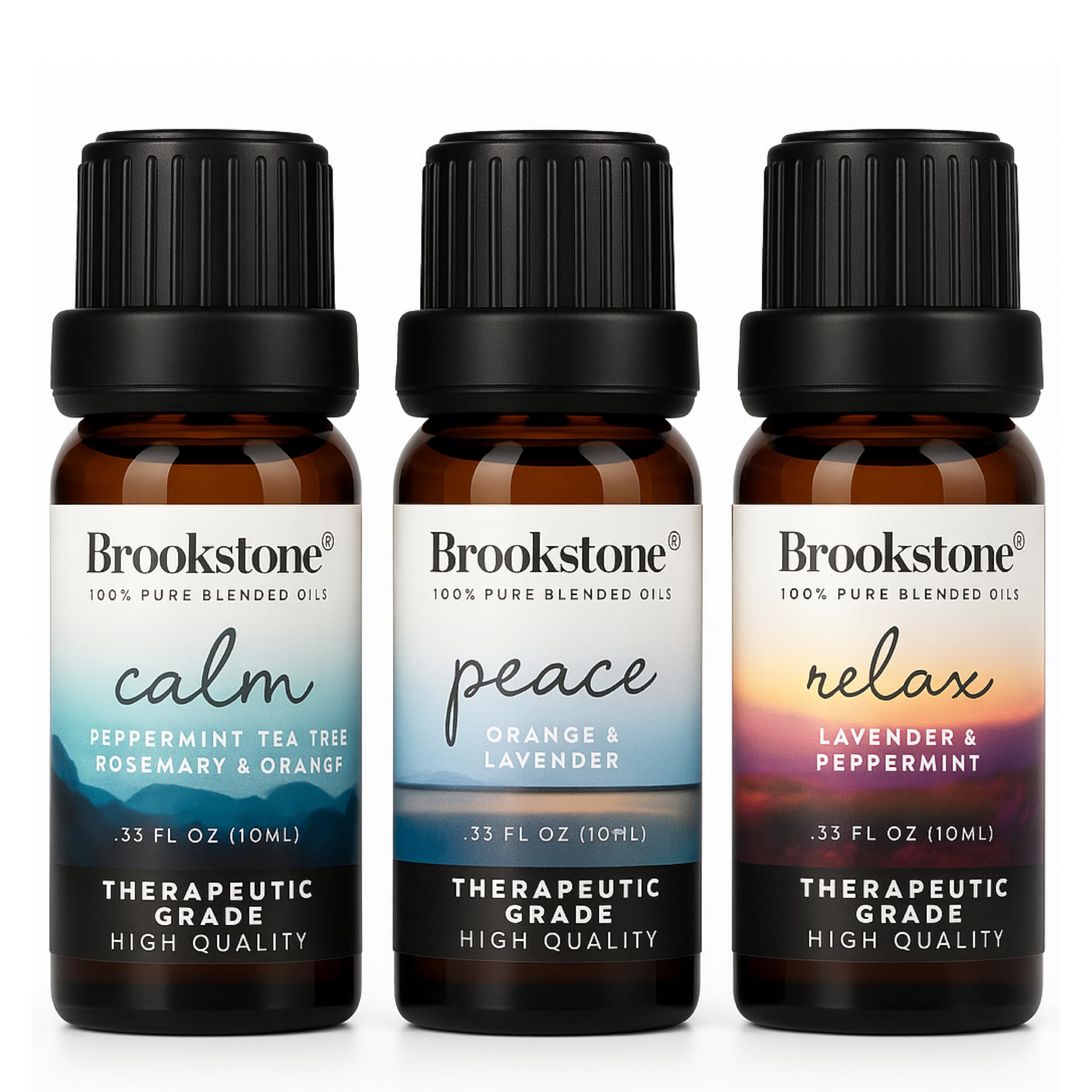 Brookstone Sleep Relax bottle for calming aromatherapy in the diffuser