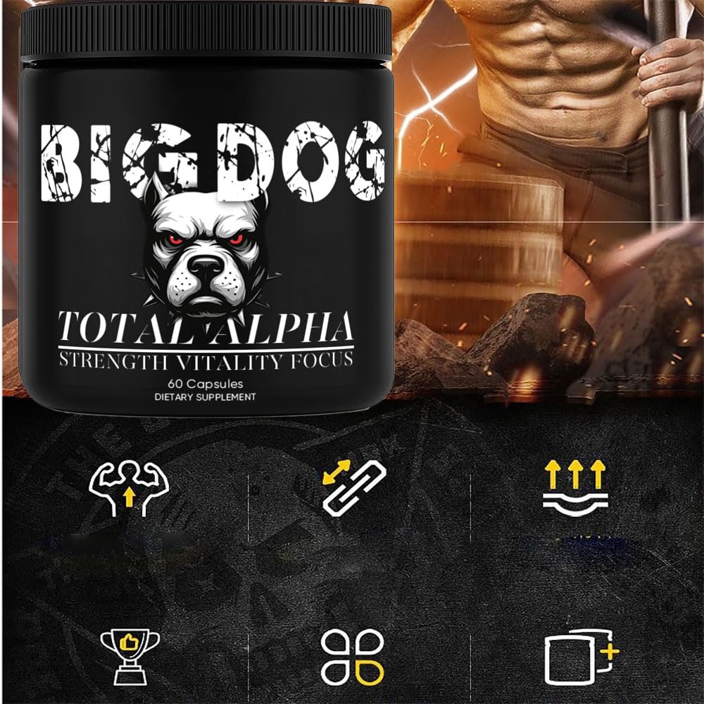Bruiseweed Big Dog 3-in-1 Total Alpha lifestyle morning scene, supports energy.