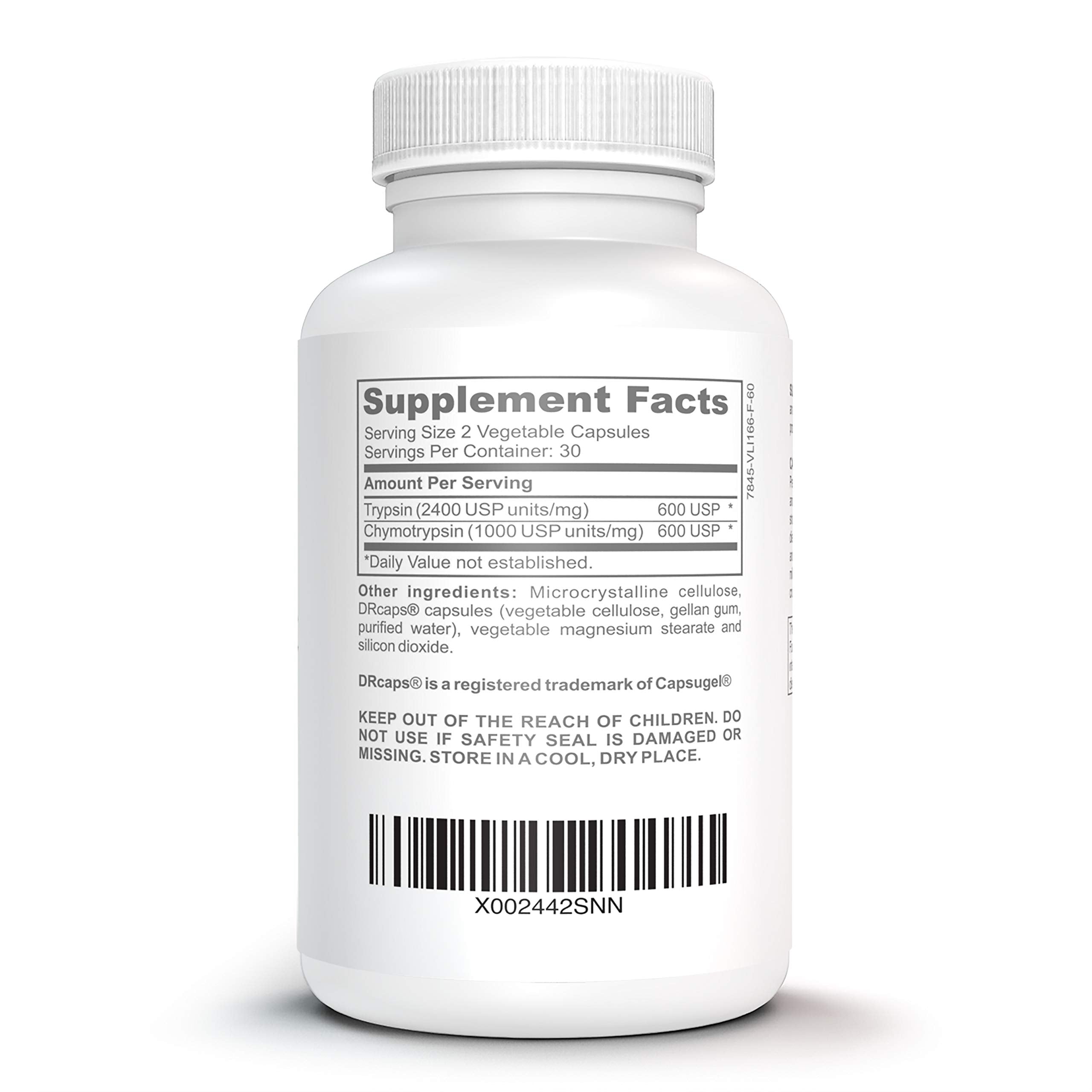 Close-up of Bruizex capsules ready for daily use to support tissue recovery