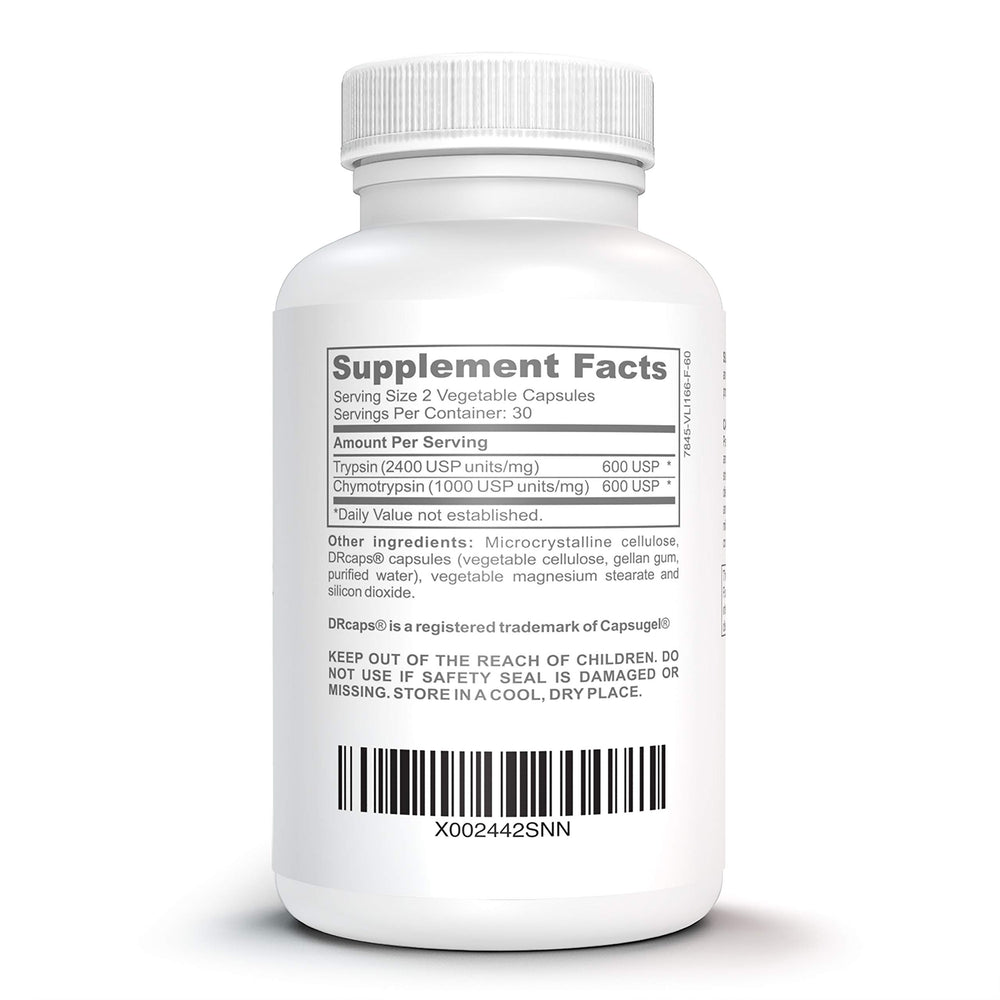 Close-up of Bruizex capsules ready for daily use to support tissue recovery