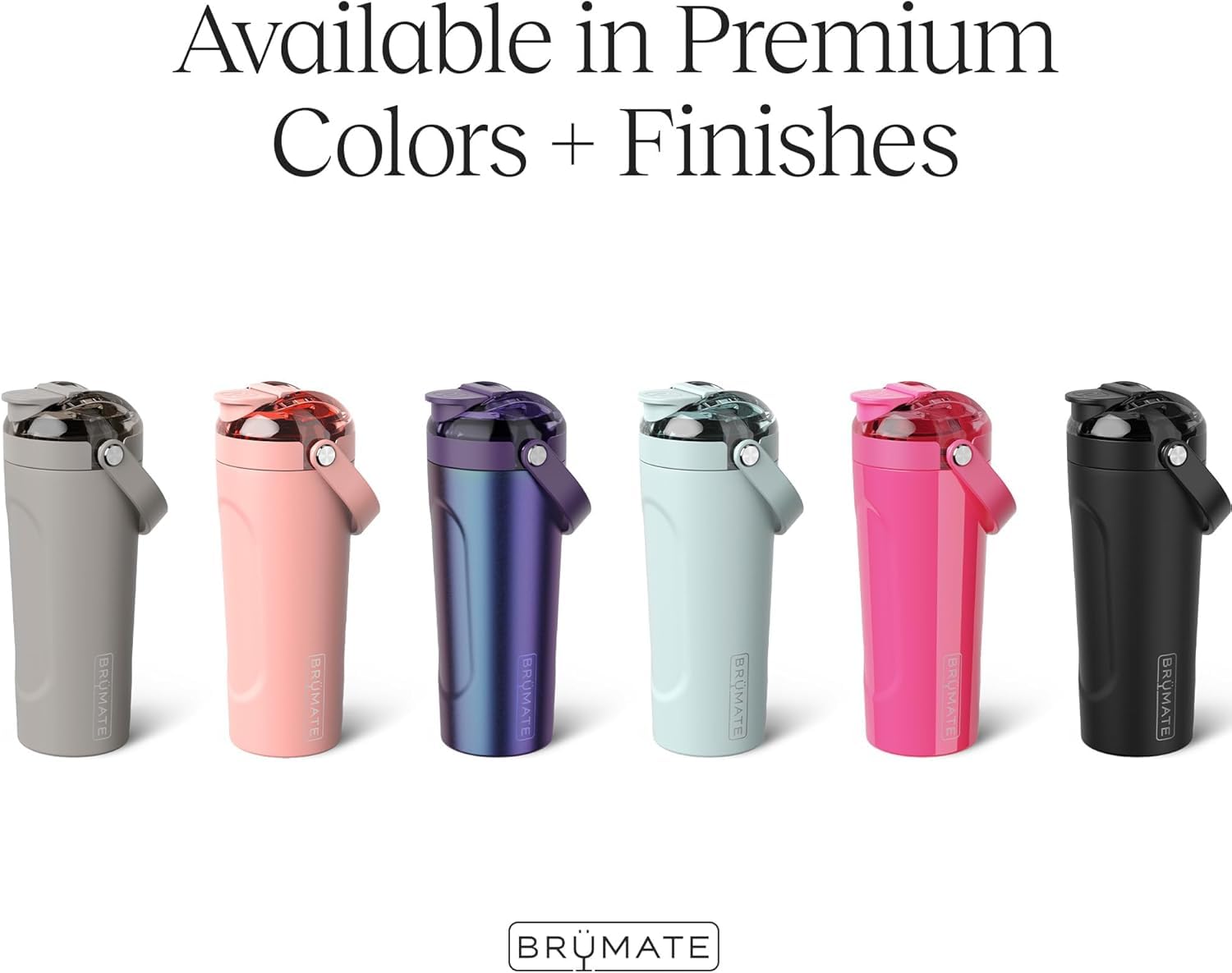 BrüMate MultiShaker Blender Bottle insulated exterior stays cold longer