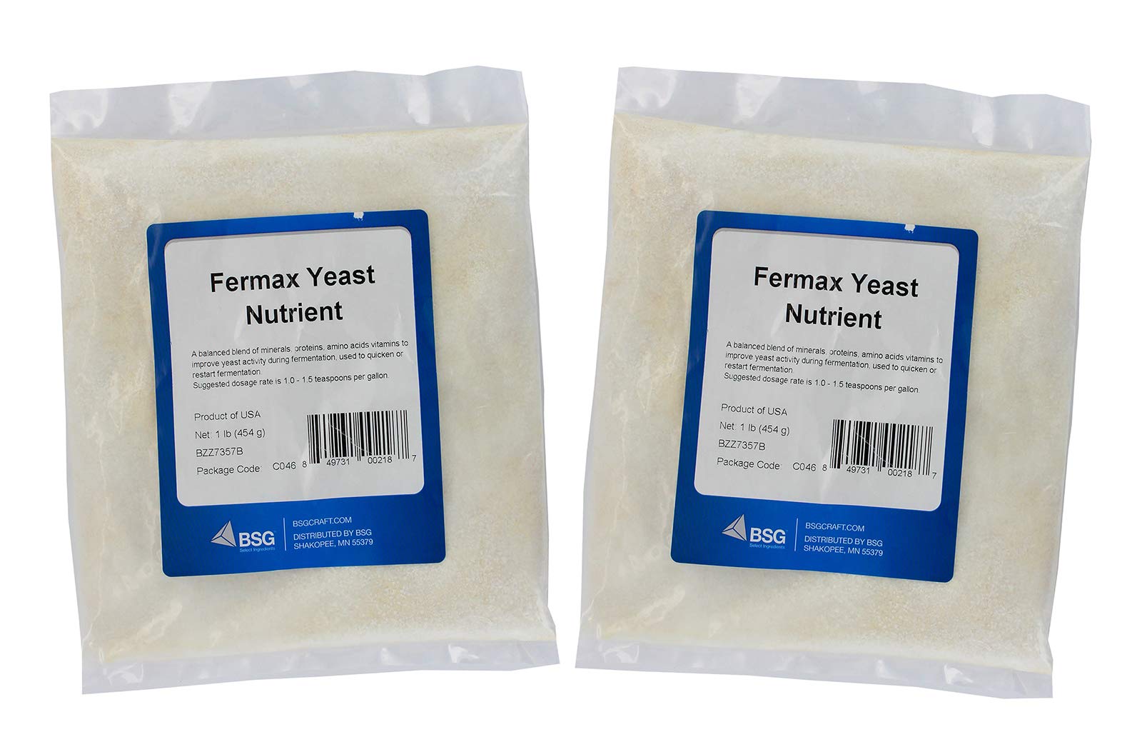 BSG Fermax Yeast Nutrient 1lb pack supports consistent fermentation performance.
