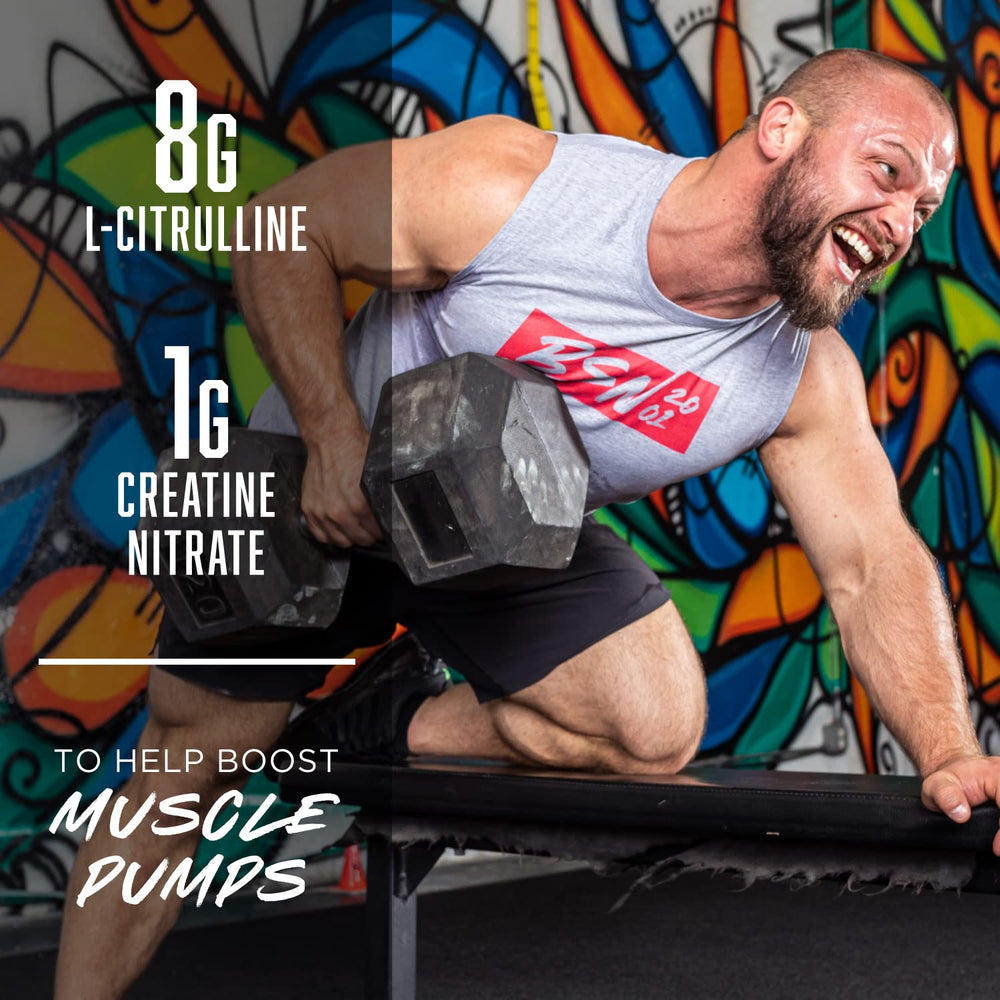 Caffeine and yohimbe components powering focused training energy in BSN VASO