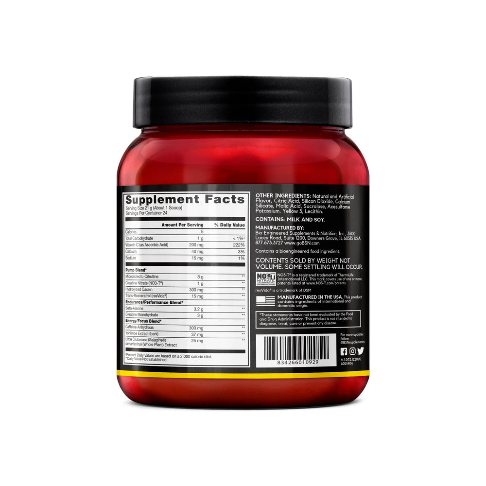 BSN N.O.-XPLODE Vaso pineapple packaging on display
