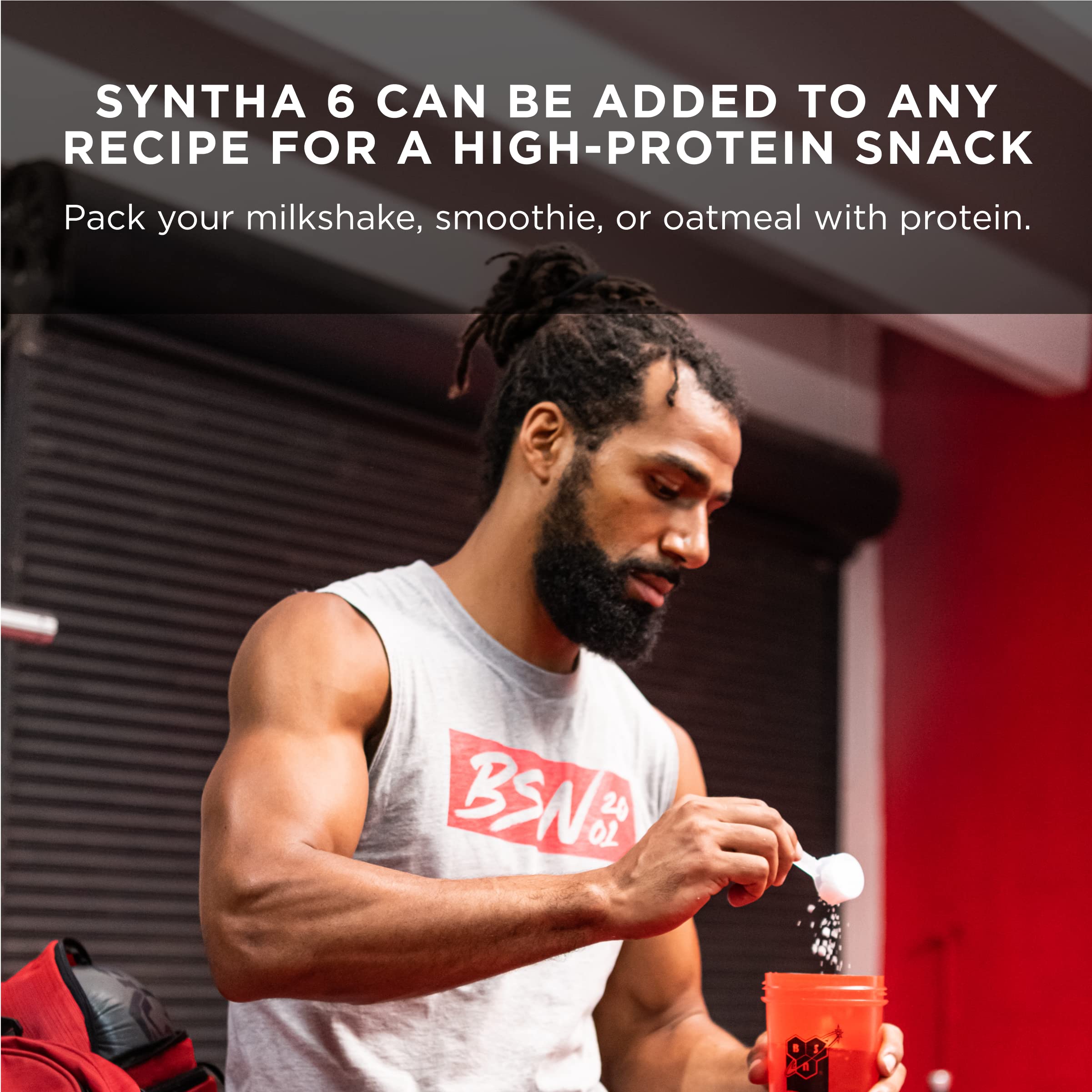 BSN Syntha-6 Edge strawberry flavor offers creamy milkshake experience.