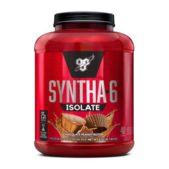 BSN SYNTHA-6 Isolate chocolate peanut butter jar front view for post-workout protein support