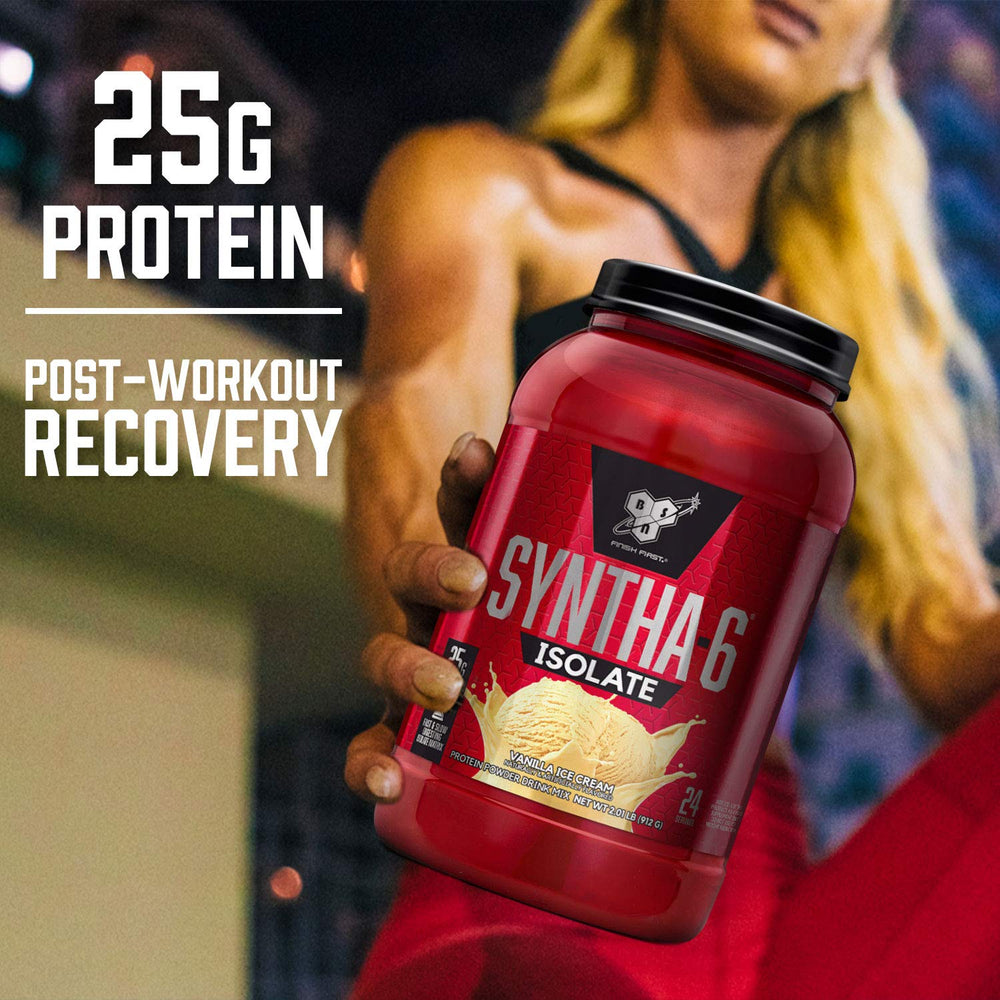 Milkshake-like BSN SYNTHA-6 Isolate shake in a glass