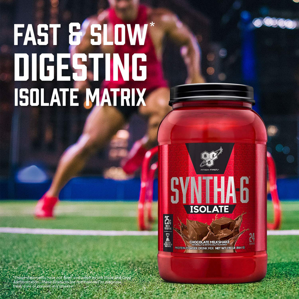 BSN SYNTHA-6 ISOLATE close-up of powder texture for easy mixing