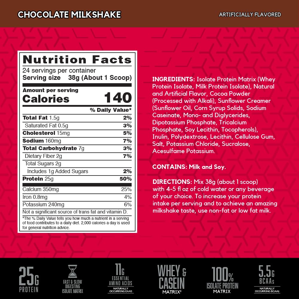 BSN SYNTHA-6 ISOLATE tub back displays nutrition panel and protein profile.