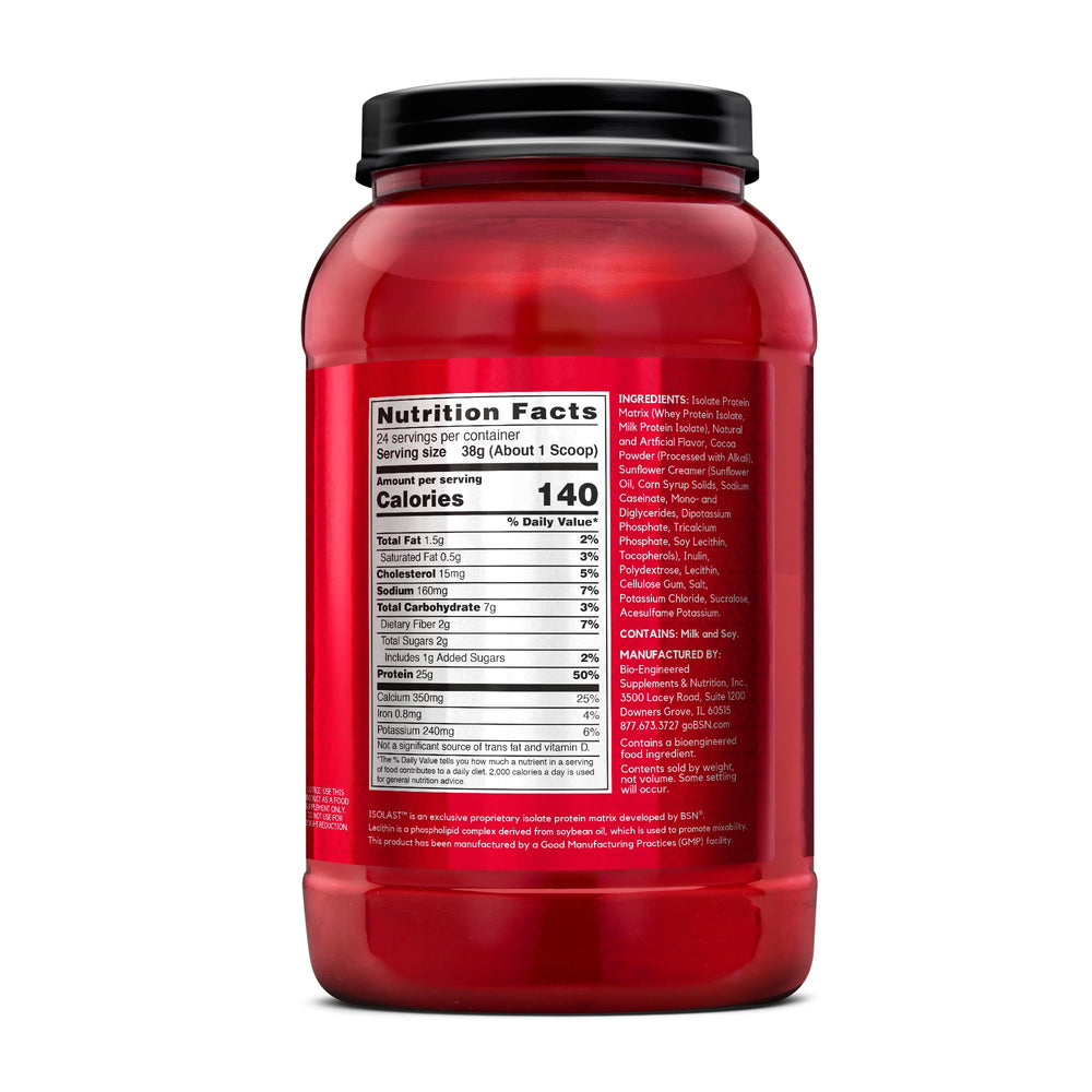 BSN SYNTHA-6 ISOLATE tub open cap ready for shake preparation.