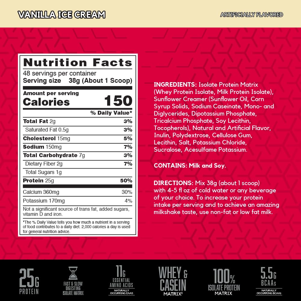 BSN SYNTHA-6 ISOLATE scoop beside powder for quick high protein shakes
