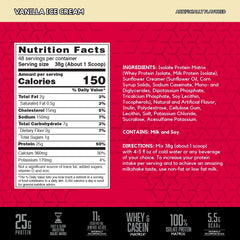 BSN SYNTHA-6 ISOLATE scoop beside powder for quick high protein shakes