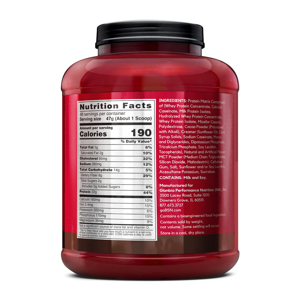 Serving portion image suggests a satisfying, protein-forward snack.