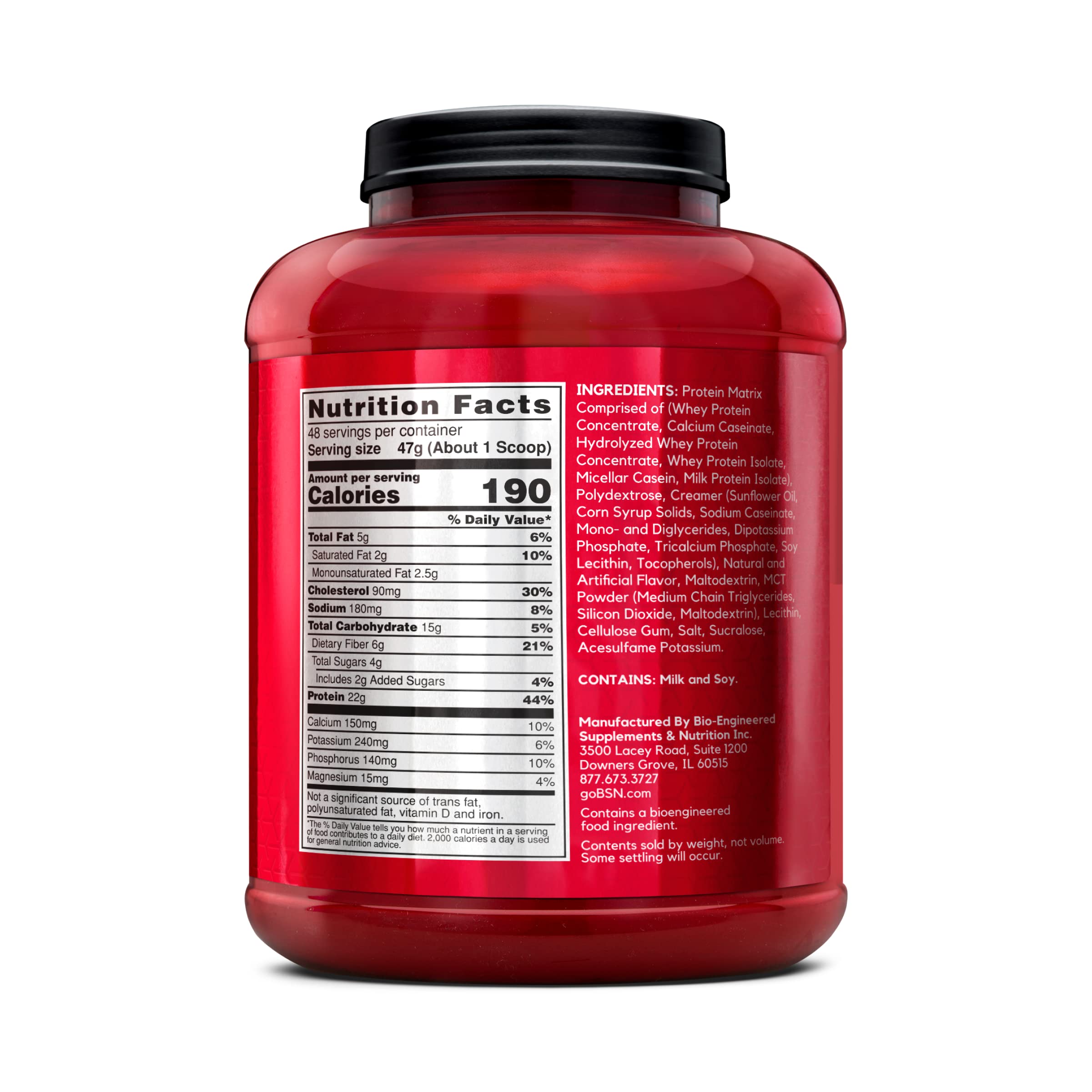 BSN SYNTHA-6 tub on kitchen counter, convenient protein source