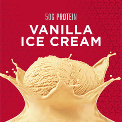 BSN TRUE-MASS vanilla shake in glass supports post-workout recovery