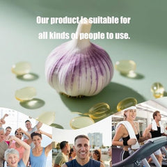 BSolace garlic softgels on the go for daily support.
