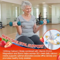 BSSTABBON 50+ calcium citrate gummies dual-layer cross-section demonstrates max potency design.