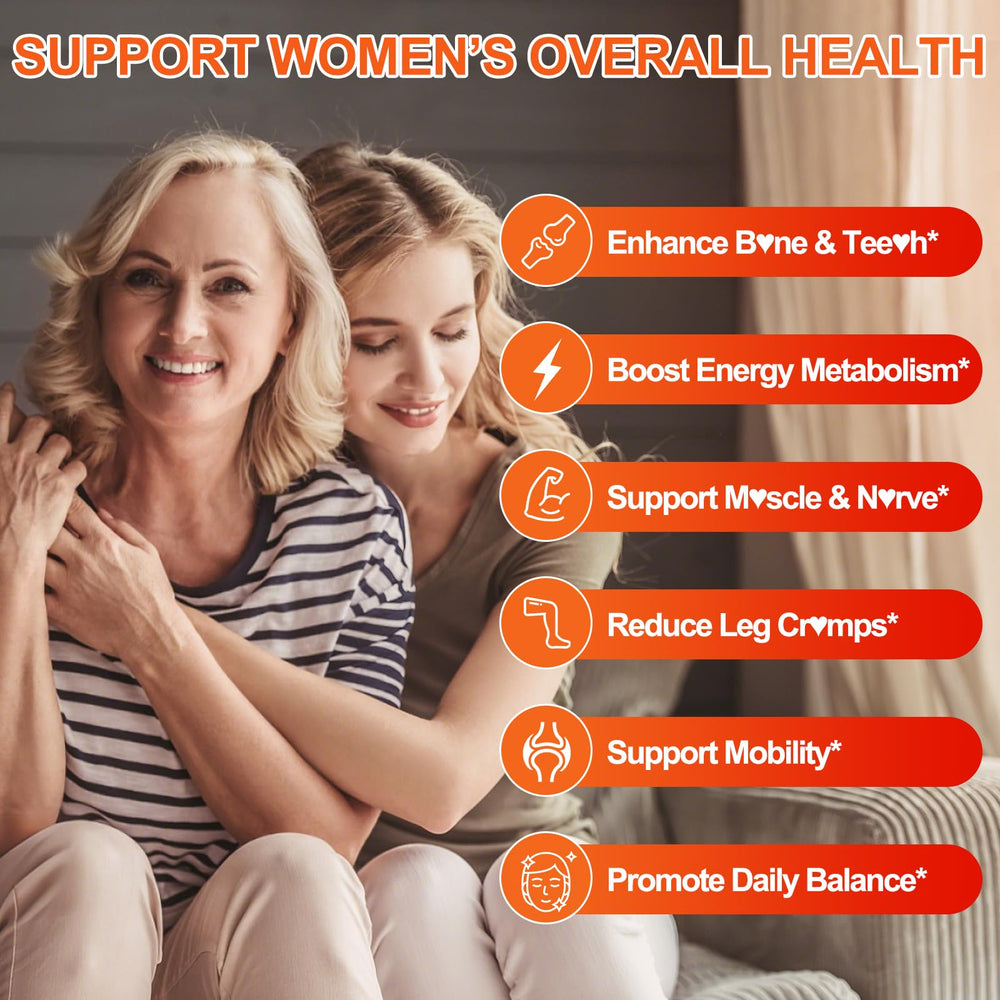 BSSTABBON 50+ calcium citrate gummies label emphasizes D3, K2, and minerals for bone support.