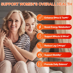 BSSTABBON 50+ calcium citrate gummies label emphasizes D3, K2, and minerals for bone support.