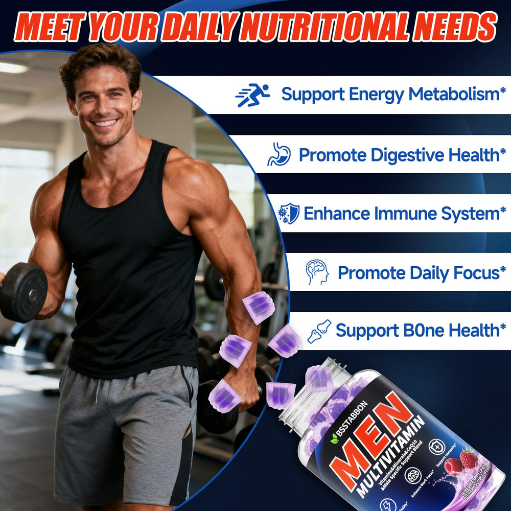 BSSTABBON immunity and energy boost gummies pack shown for daily resilience.