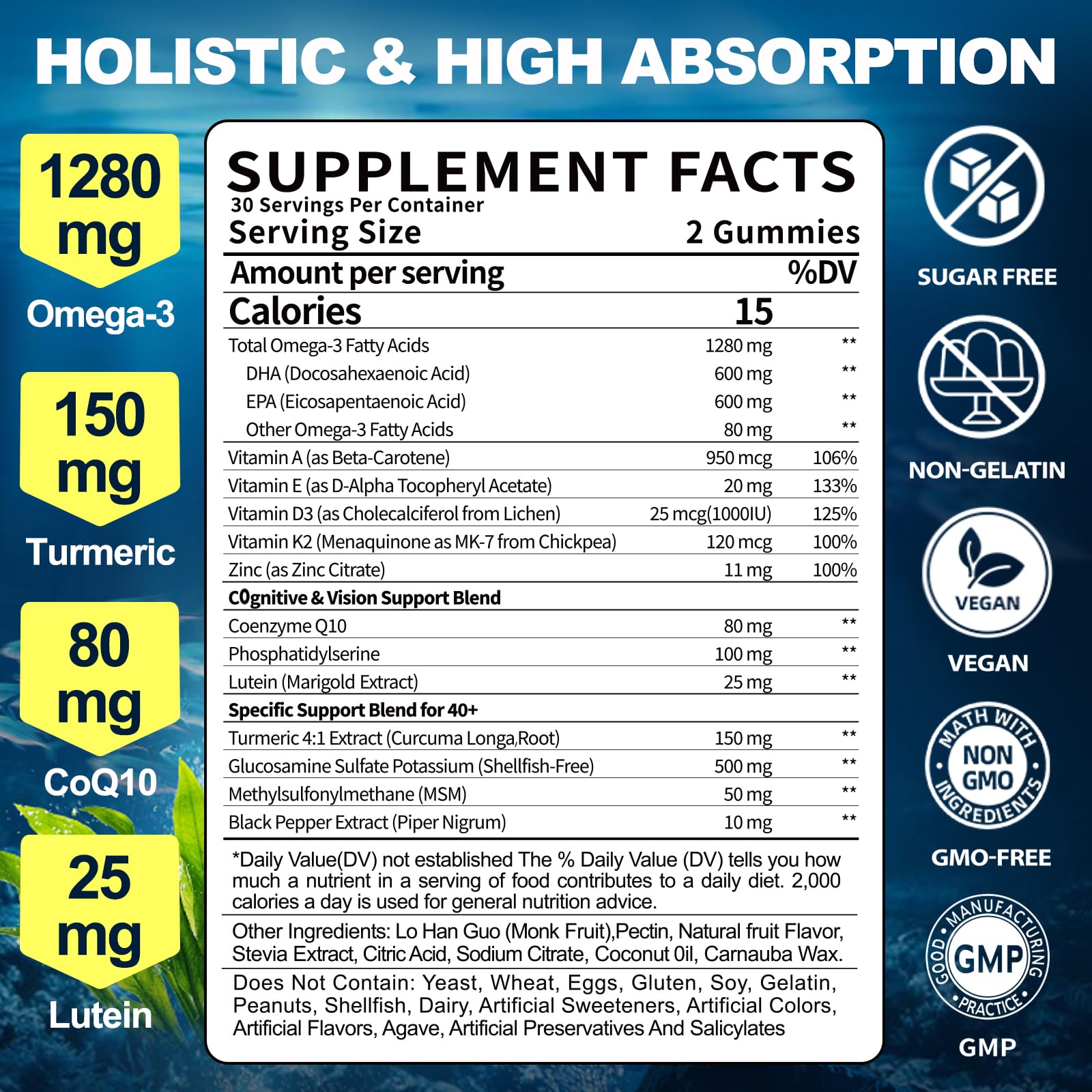 BSSTABBON Omega-3 gummies pour showing easy serving and freshness