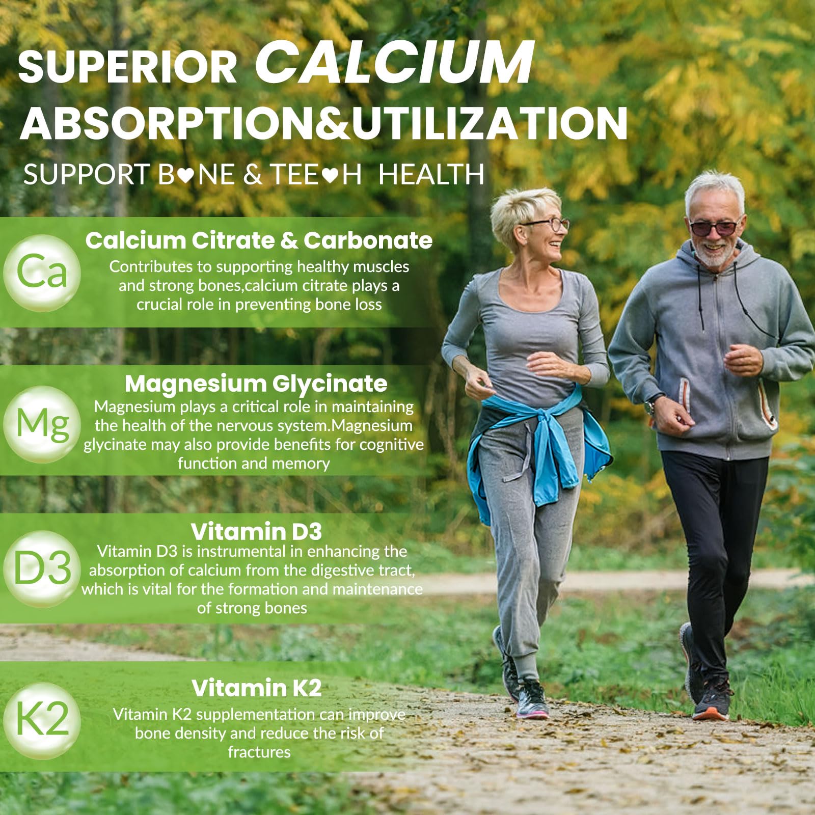 BSSTABBON vitamin D3 and K2 boost calcium absorption in gummies.