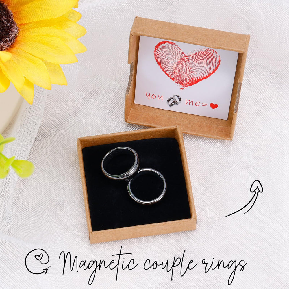 BTEYIVTA hematite ring gift box, ready for birthdays or anniversaries.