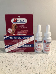 The B Total Solution dropper pour demonstrates easy sublingual use.