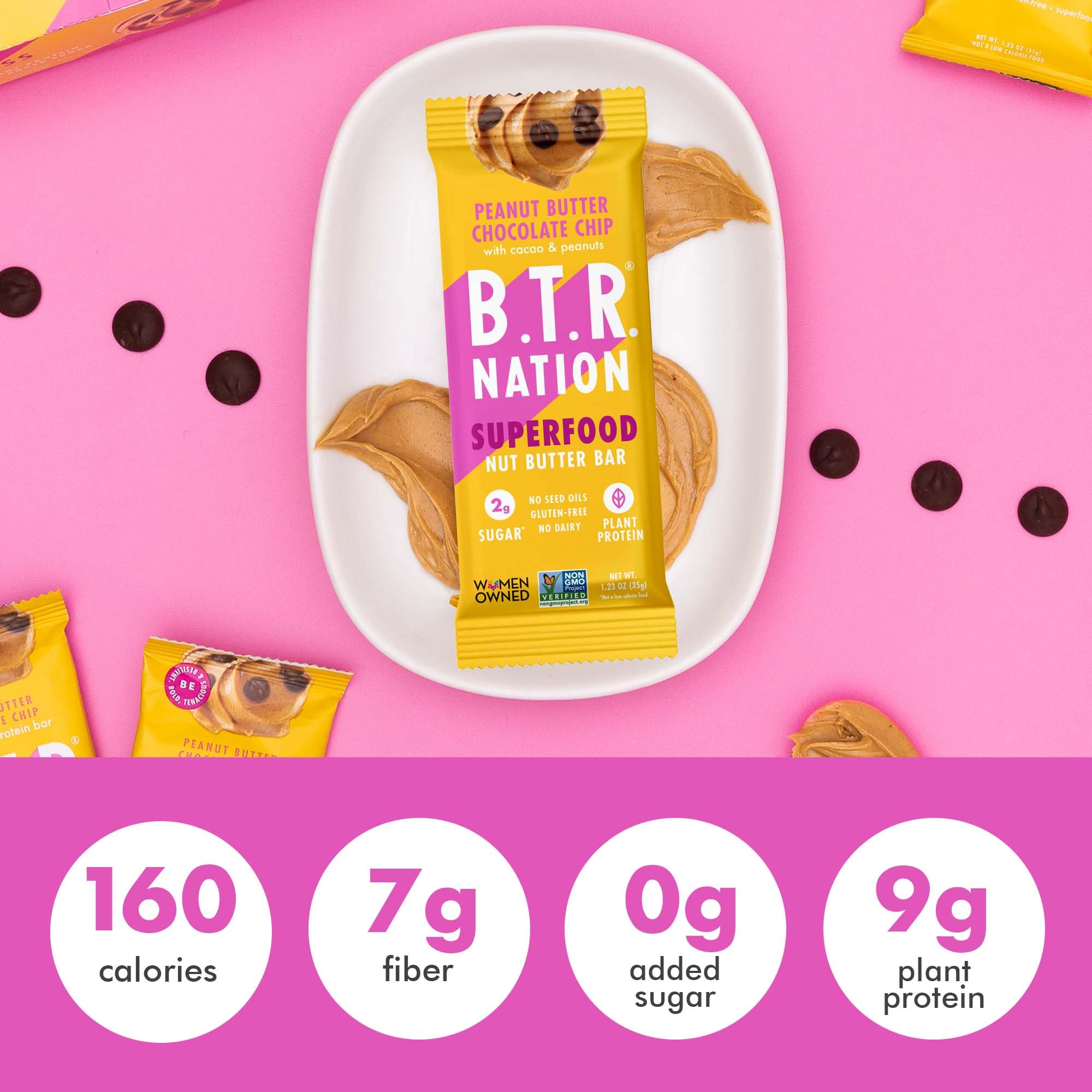 B.T.R. Nation gluten-free, dairy-free, soy-free clean label.