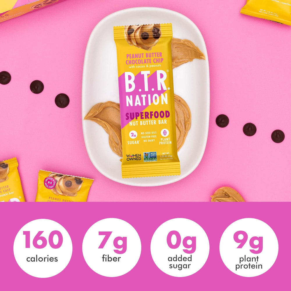 B.T.R. Nation gluten-free, dairy-free, soy-free clean label.