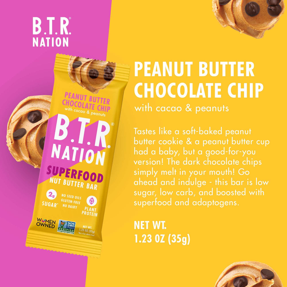 B.T.R. Nation vegan keto bliss with melted dark chocolate chips.