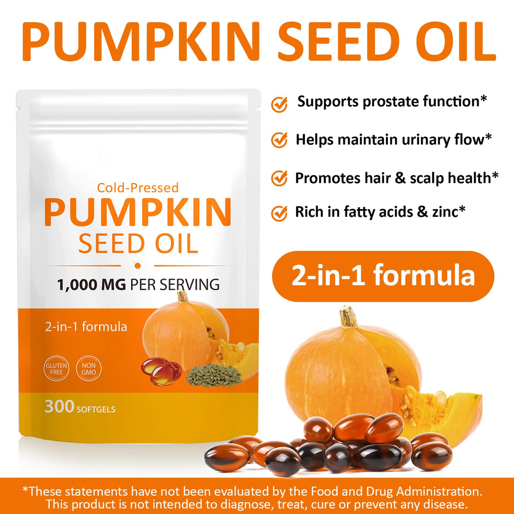 BTSE pumpkin seed oil softgels arranged for convenient daily supplementation.