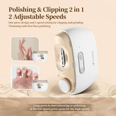 Bubbacare 2 speed nail clipper suitable for babies, kids, and adults
