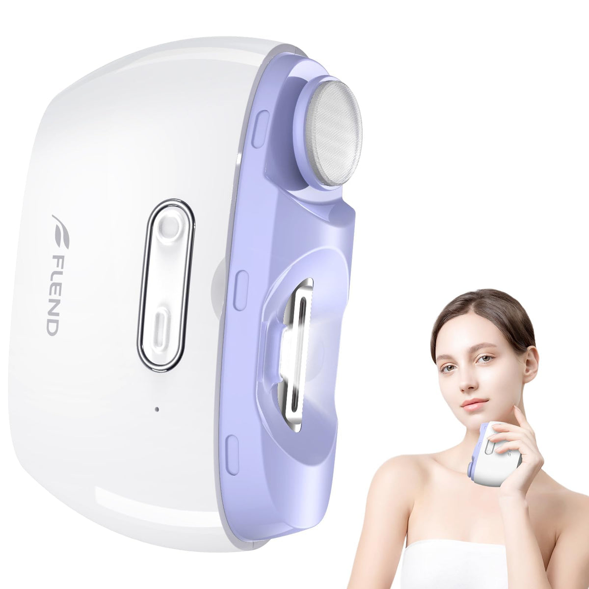 Bubbacare electric nail clipper front view for precise home trimming