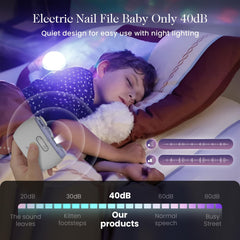 Bubbacare electric nail clipper side view highlighting compact design for travel