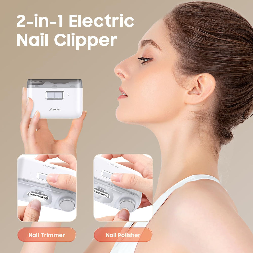 Bubbacare two-speed nail clipper enabling gentle or thorough care.