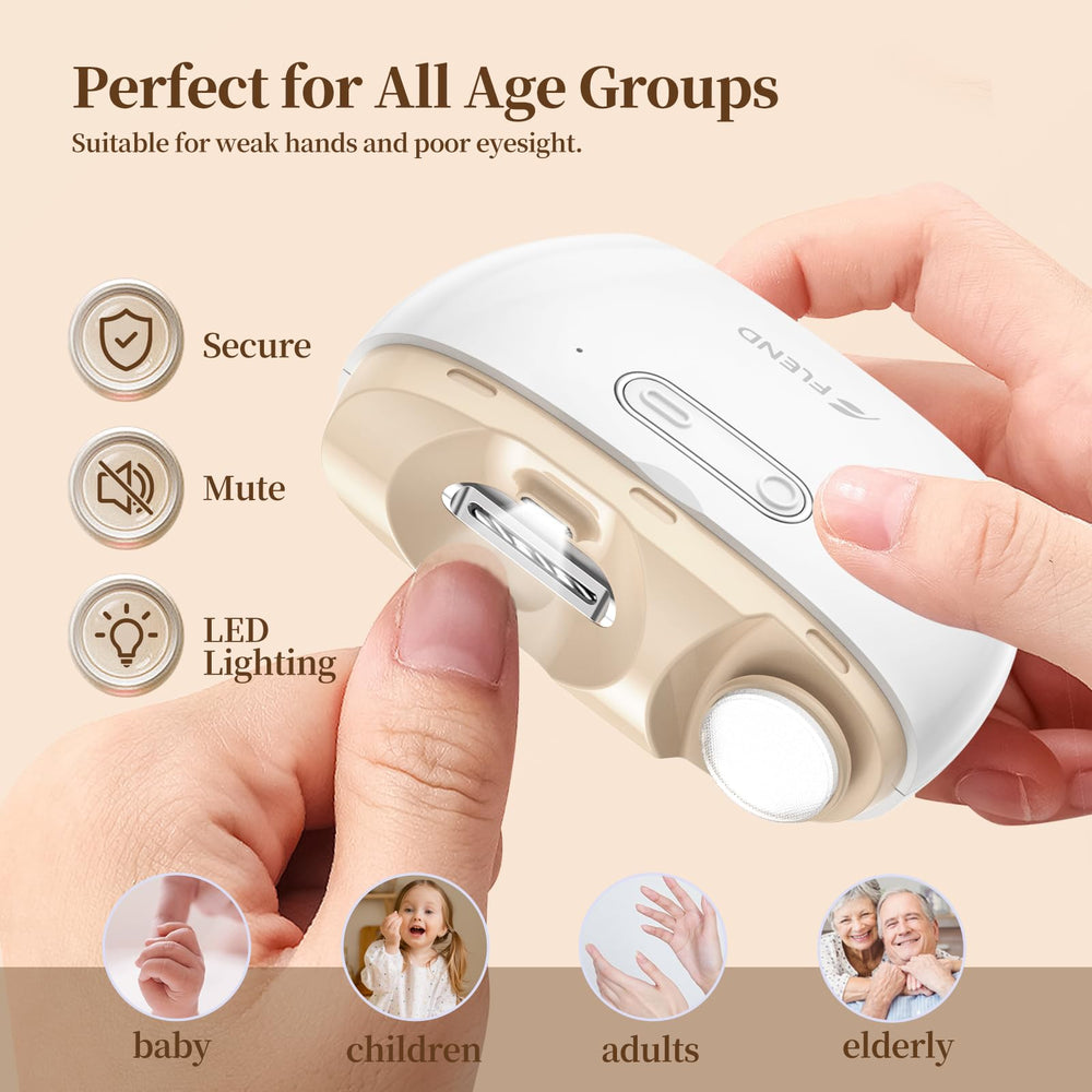 Bubbacare ultra quiet nail clipper for peaceful care at bedtime