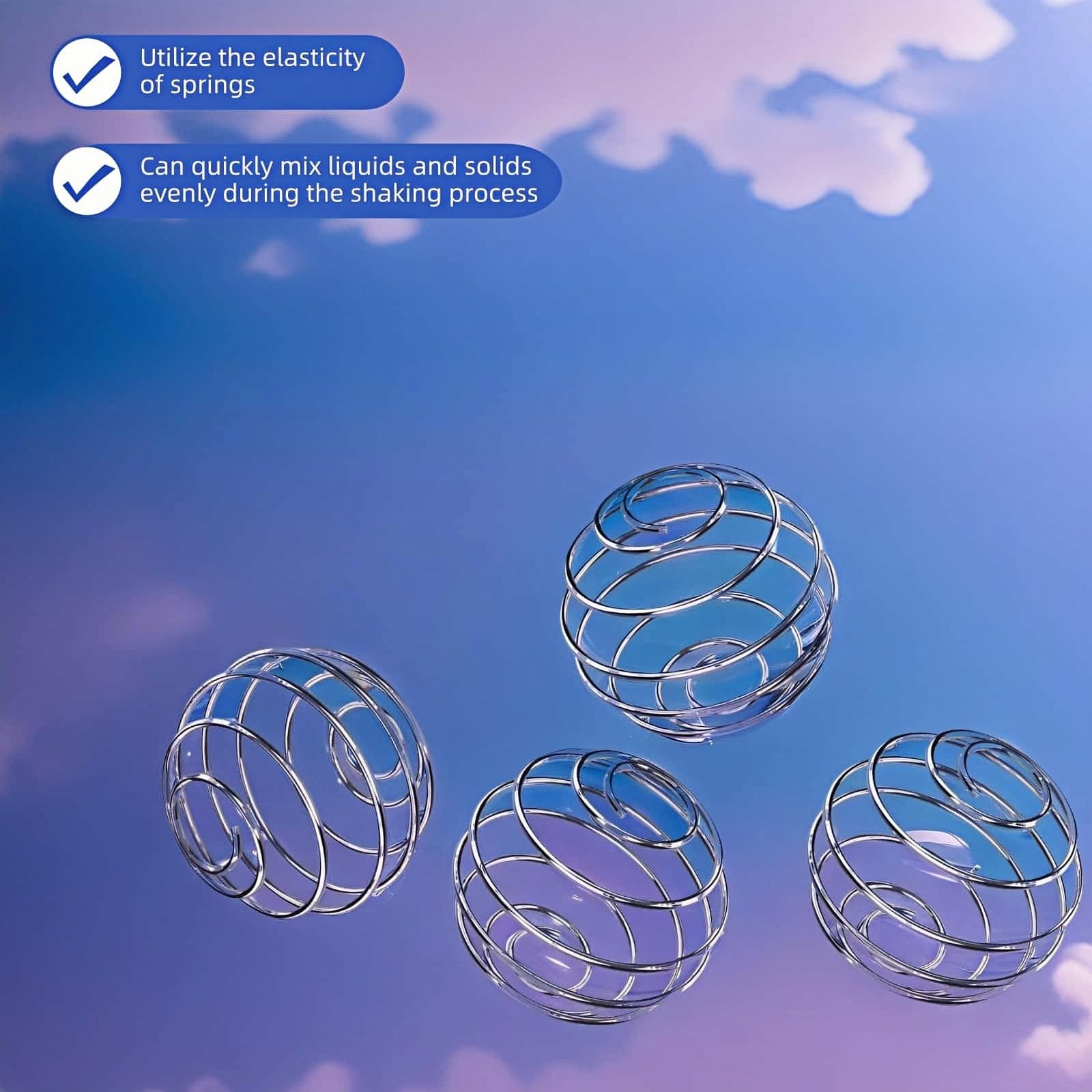 Bubble-Fly heavy-duty mixer ball delivers faster, smoother shakes.