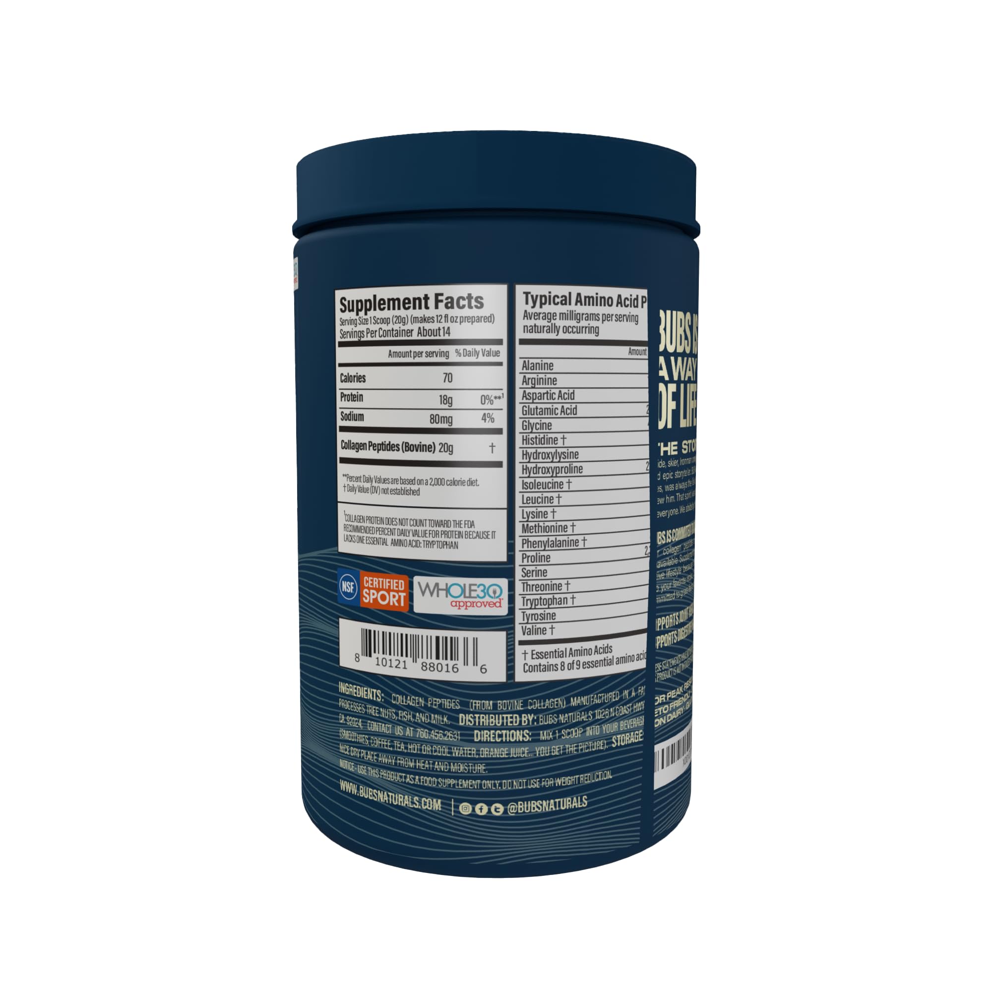 Collagen added to a smoothie for a protein-boosting texture.