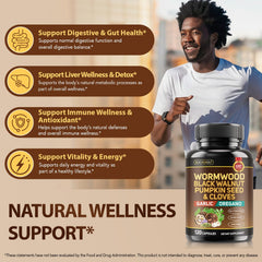 BUCAOAGU black walnut capsules support balanced digestion