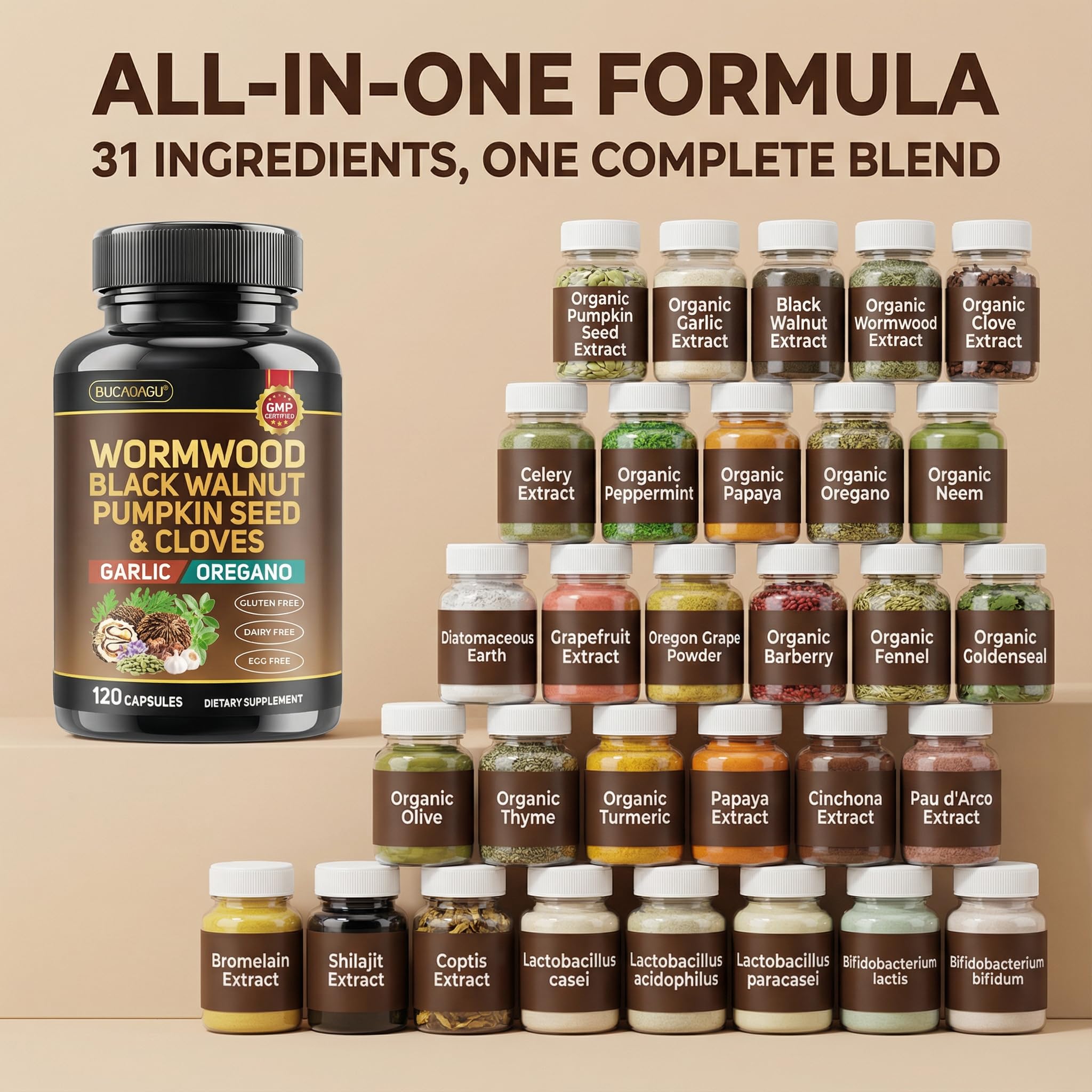 BUCAOAGU pumpkin seed capsules aid regularity
