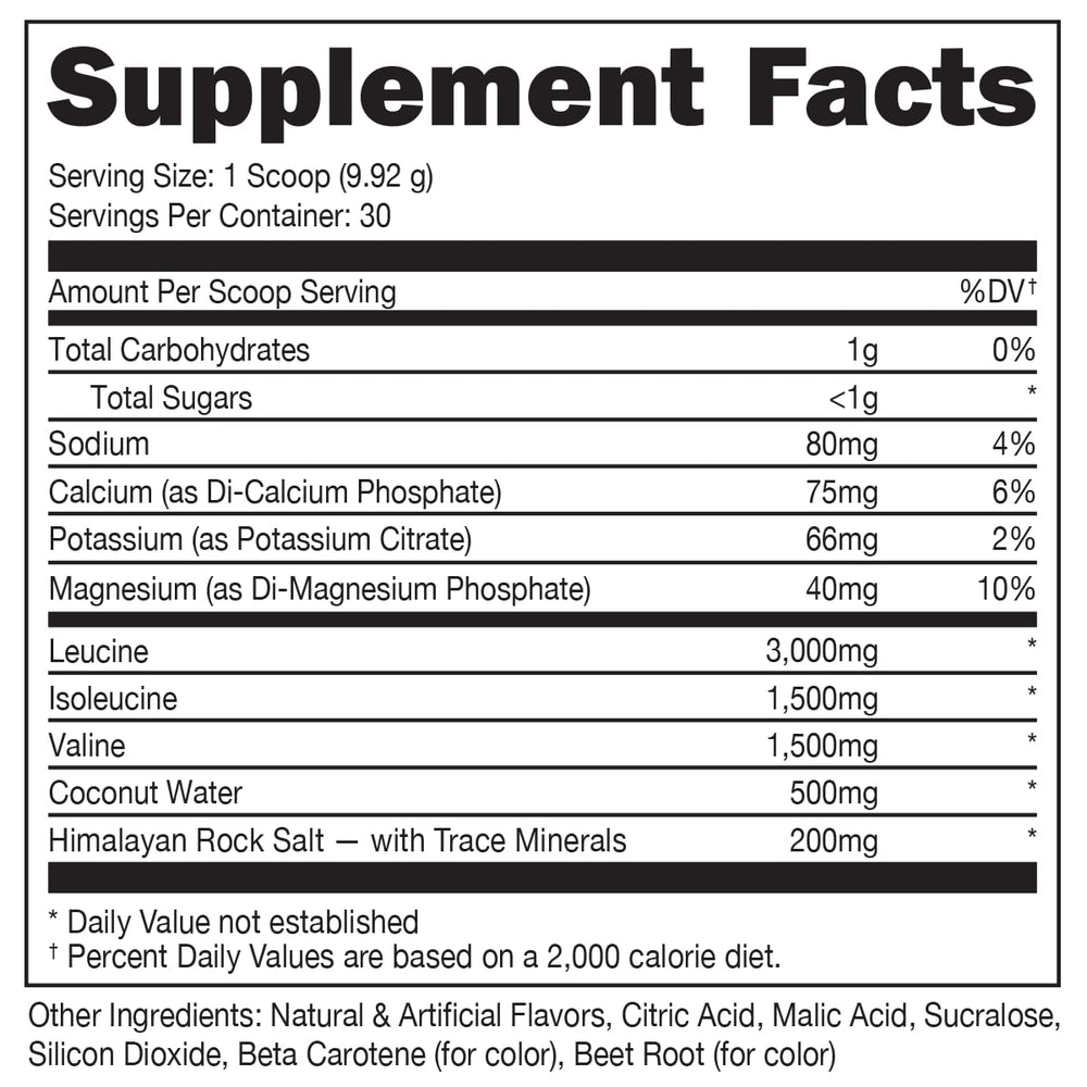 Bucked Up BCAA powder scoop ready for pre or post workout mix