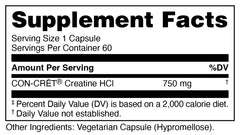 Bucked Up Creatine HCl 60-capsule bottle for a two-month supply.