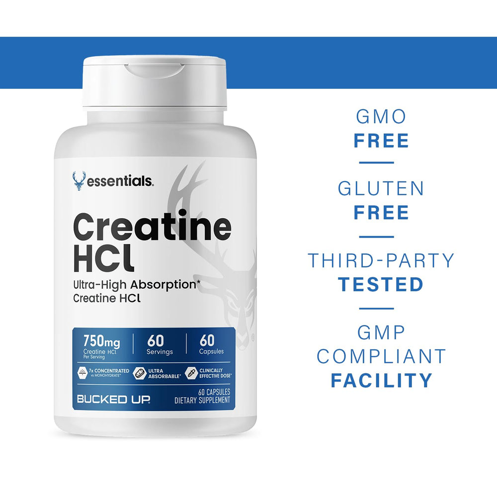 Daily Bucked Up Creatine HCl use supports consistent training and recovery.