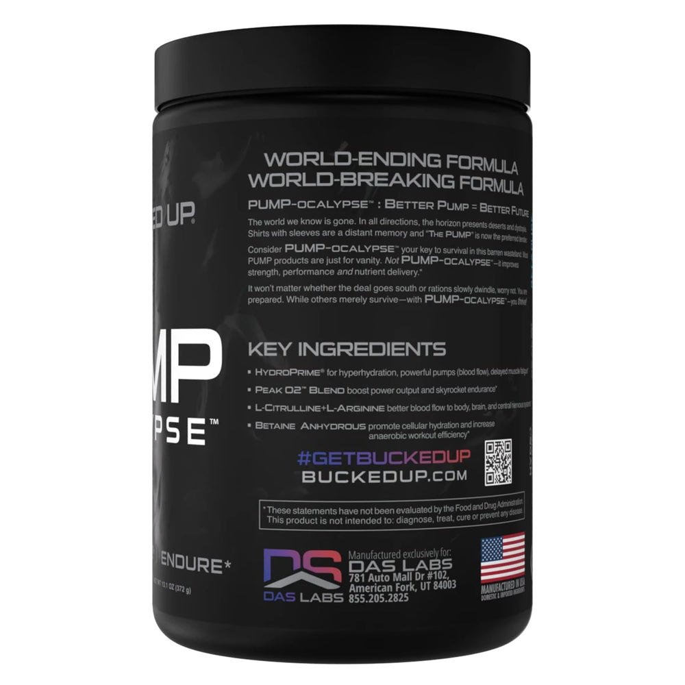 Bucked Up Pump-ocalypse label-front shot for clear branding