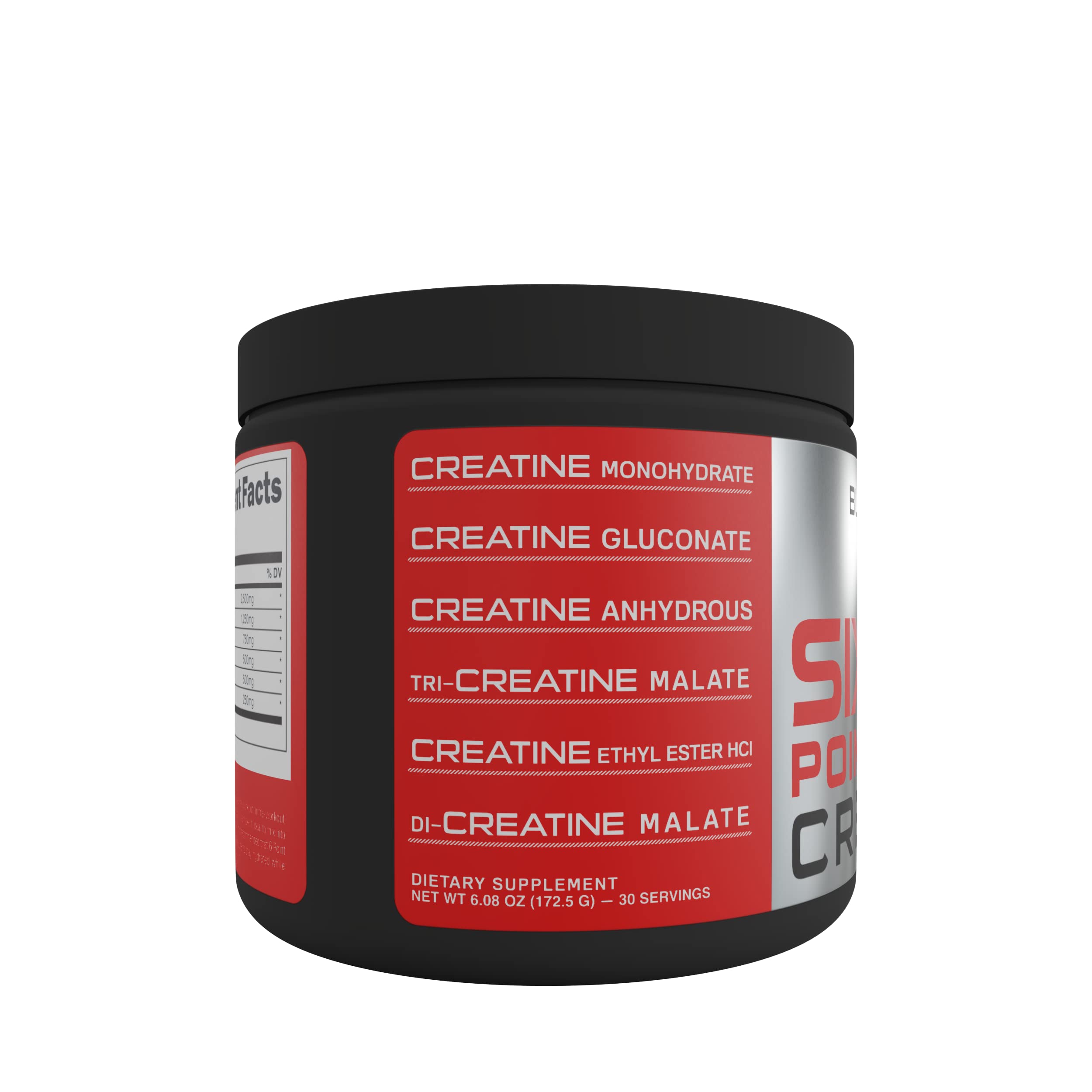 Bucked Up Six Point Creatine USA-made production note on packaging.