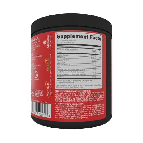 Bucked Up Woke pre-workout scoop ready to mix before training.