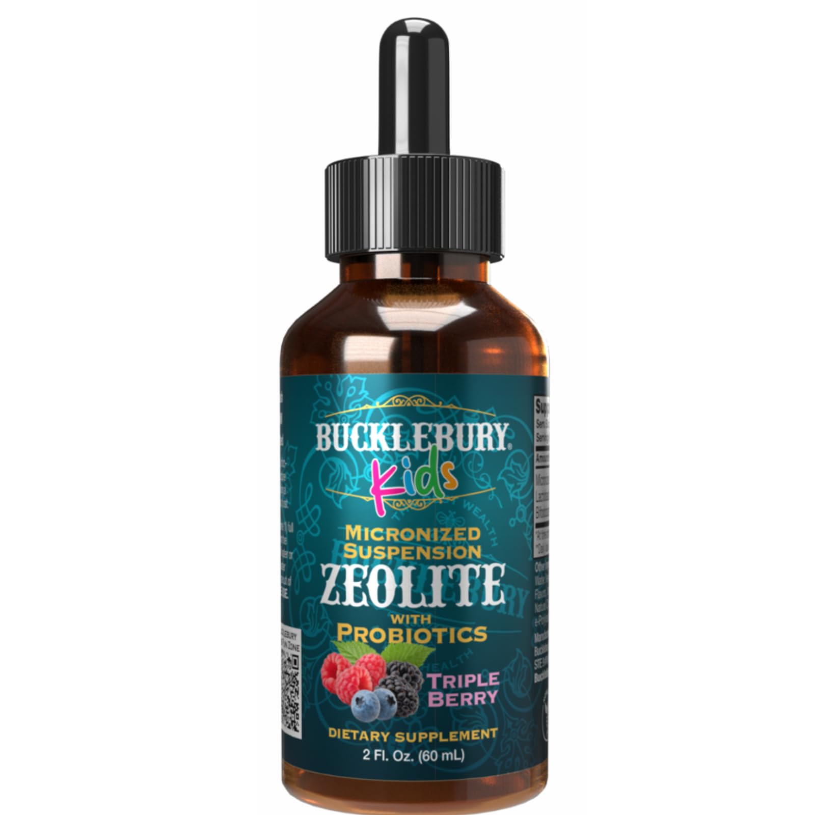 Bucklebury Kids Zeolite Detox bottle with dropper for easy daily use