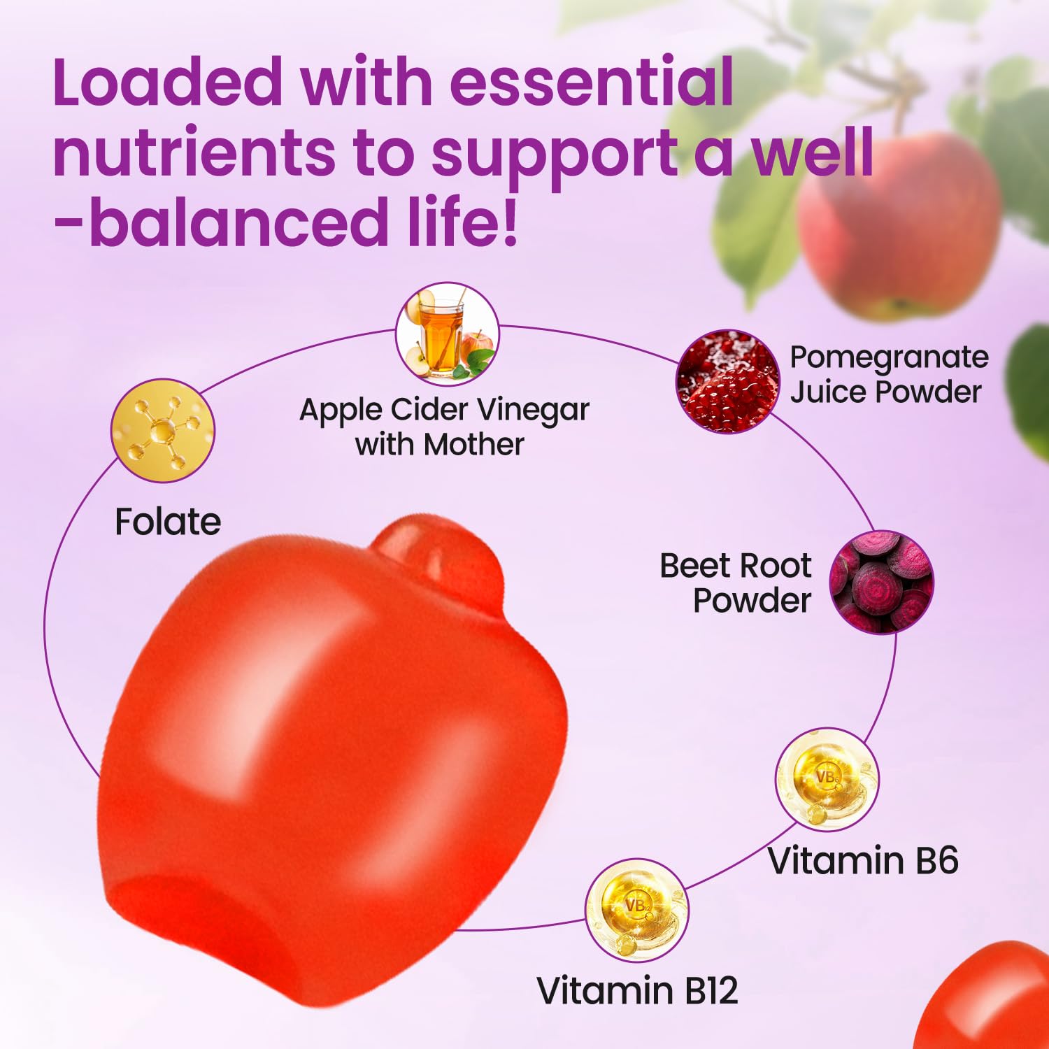 BucolicoBuy Apple Cider Vinegar with Mother ingredient visual highlighting natural fermentation.